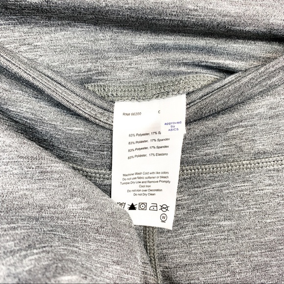 Asics Grey Capri Athletic Leggings - Picture 9 of 9